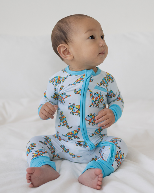 Geometric Dinosaur Onesie