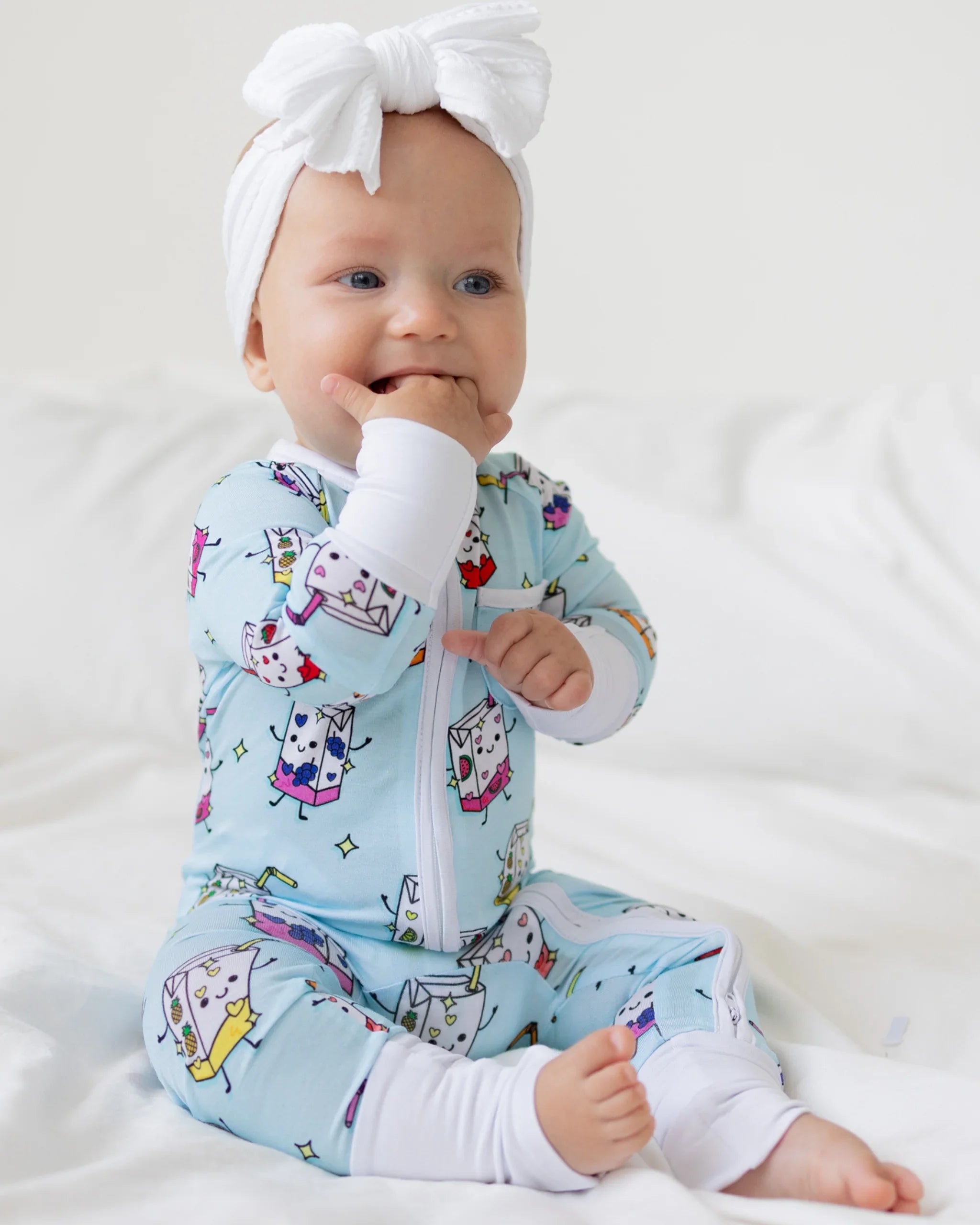 Juicebox Zip Romper Set - Shop Kids' Bamboo PJs | PB & Grape